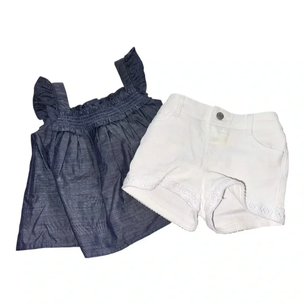 ⭐️NWT⭐️ Janie snd Jack shirt and shorts set. Size 12-18M